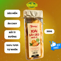 [ĂN LÀ GHIỀN]Xoài sấy dẻo vị muối ớt, nguyên miếng hàng đẹp tiêu chuẩn xuất khẩu, HỘP 350G - Viza Food