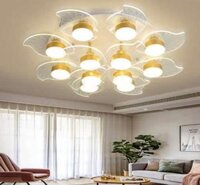 AN - ML 7711/12:Đèn áp trần - KT: Ø 850mm - Đèn LED 12 bóng đổi 3 màu - Remote