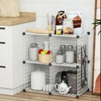 [AN MỘC] Kệ Lưới Sắt lắp ghép Để Gia Vì, Đồ dụng nhà bếp phong cách hiện đại