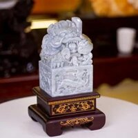 Ấn Rồng Phong Thuỷ Ngọc Phỉ Thúy (Ngọc Jadeite) 8,9Kg - M2356