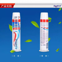 Ấn tại chỗ bán buôn kem đánh răng Aquafresh ba màu 8.1 bảo vệ ML100 Ý "nướu" Hơi thở tươi hương bạc hà