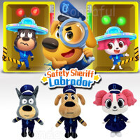 An Toàn Cảnh Sát Trưởng Labrador Sang Trọng Đồ Chơi BabyBus Hoạt Hình Anime Labrador Búp Bê Nhồi Bông Quà Tặng Sinh Nhật Cho Trẻ Em tayenivn