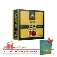 [An Toàn] Giảm Cân Slim X3 Đông Y Mộc Linh Chính Hãng Tặng 15 Viên Giảm Cân Cấp Tốc Hiệu Quả Cao