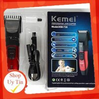 [An Toàn - Tiết Kiệm] Tông đơ cắt tóc Kemei KM-730 - Máy Cắt Tóc Kemei Sạc Điện SIêu Tiện lợi