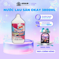 (AnAn - Hàng Thái) Nước lau sàn hồng OKAY Floral Fresh 3800ml Hàng Thái Chính Hãng Siêu Tiết Kiệm