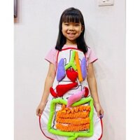 ANATOMY KIDS TOY - TRỰC QUAN - HÀNG VIỆT NAM XUẤT KHẨU - Bộ đồ chơi học các bộ phận cơ thể bằng vải bông an toàn