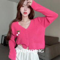 ANBAIQING áo len cardigan áo khoác cardigan thời trang Thời trang Hàn Phong Dễ thương LV112111 38Z240919