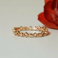 [ancafe.shop]Nhẫn bạc ,ngón út,xen kẽ,thanh lịch