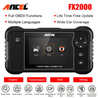 Ancel FX2000 Máy quét chẩn đoán OBD2 phiên bản chuyên nghiệp Công cụ xóa mã động cơ ABS SRS ENG