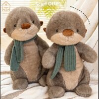 Andian Xấu xí khăn dễ thương nhỏ rái cá biển sang trọng gối ném dễ thương
