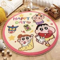 Andiancartoon tròn giả cashmere phòng ngủ thảm trải sàn phòng khách