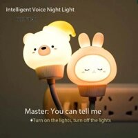 Andiancute thú cưng thông minh led phòng ngủ mini usb đèn ngủ