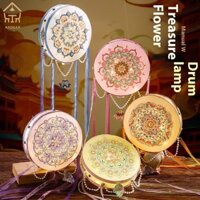 Andianspring Lễ hội năm mới DIY handmade đèn lồng phát sáng cầm tay