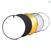 Andoer 24" 60cm Disc 5 in 1 (Gold, Silver, White, Black, Translucent) Multi Portable Collapsible Photography Studio Photo Light Reflector
