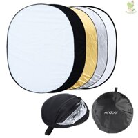 Andoer 35" * 47" / 90 * 120cm Oval 5 in 1 (Gold, Silver, White, Black, Translucent) Multi Portable Collapsible Studio Ph   Came-6.5