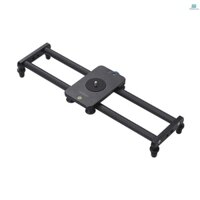 Andoer 40cm/ 15inch Carbon Fiber Camera Track Slider Video Stabilizer Rail with Mini Ballhead Phone Clamp for DSLR Camera Camcorder DV Film Photography Accessory Max. Load Capacity 5kg/ 11Lbs