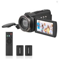 Andoer 4K / 60FPS 48MP WiFi Máy quay Video kỹ thuật số Máy ghi hình với 16X Zoom 3 Inch Màn hình cảm ứng hồng ngoại hồng ngoại tầm nhìn ban đêm Pin gắn giày lạnh Điều khiển từ xa