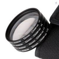 Andoer 52mm Macro Close-Up Filter Set +1 +2 +4 +10 with Pouch for  D7200 D5200 D3200 D3100 Canon  Pentax DSLRs