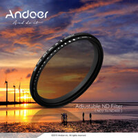 Andoer 55mm ND Fader Mật độ trung tính Bộ lọc biến thiên ND2 đến ND400 cho máy ảnh DSLR Canon