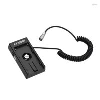 Andoer Blackmagic Cinema Camera BMPCC Bộ chuyển đổi tấm gắn nguồn 4K có cáp lò xo cho pin NP-F970 F750 F550