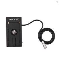 Andoer Camera DV Pin Nguồn Điện Gắn Tấm Adapter Cho Blackmagic Cinema Pocket Camera BMPCC 4K Cho Pin NP-F970 F750 F550