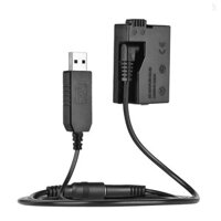 Andoer DR-E8 Pin Giả Với DC Power Bank Cáp Chuyển Đổi USB Thay Thế Cho LP-E8 Cho Canon EOS 550D 600D 650D 700D Máy Ảnh DSLR