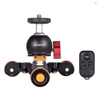 Andoer L4 PRO Máy Ảnh Cơ Giới Video Dolly Với Chỉ Số Cân Điện Thanh Trượt Điều Khiển Từ Xa Không Dây 3 Tốc Độ Có Thể Điều Chỉnh Mini Trượt Skater Cho Máy Ảnh DSLR Điện Thoại Thông Minh + Mi