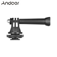 Andoer Tripod Screw to Action Camera Flash Hot Shoe Mount Adapter for GoPro Session Hero 6 5 4 3+ 3 Action Cameras for Andoer Action Camera L-ED Ring Light for DSLR Camera