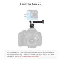 Andoer Tripod Screw to Action Camera Flash Hot Shoe Mount Adapter for GoPro Session Hero 6 5 4 3+ 3 Action Cameras for Andoer Action Camera LED Ring Light for DSLR Camera