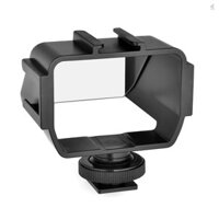 Andoer Universal Camera Selfie Vlog Flip Up Mirror Màn hình với 3 giá đỡ giày lạnh để lắp đặt micrô Đèn LED Mini Tương thích với dòng A6000 / A6300 / A6500 / A72 / A73 S