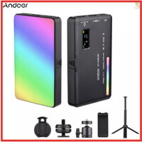 Andoer W140 RGB LED Video Light Kit Pocket Video Conference Lighting CRI95+ 2500K-9000K Dimmable 20 Lighting Effects wit   Came-6.5