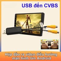 Android Big Screen Navigation USB to CVBS Video Output Box, USB xuất video Output, xuất khẩu hình ảnh của màn hình Andro