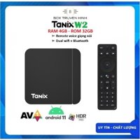 Android Box Tanix W2 Remote voice, RAM 4GB, ROM 32GB, S905W2, Android TV 11, Dual Wifi, Bluetooth