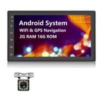 Android Car Stereo Double Din GPS Navigation Stereo 2G 16G Car Radio with Bluetooth 7" HD Touch Screen Car MP5 Player Support FM Radio Receiver...