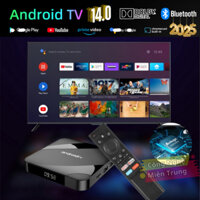 Android Tivi Box ATV W2 (2025) - Android TV 14 - Bluetooth - Netflix - Remote Tìm Kiếm Giọng Nói