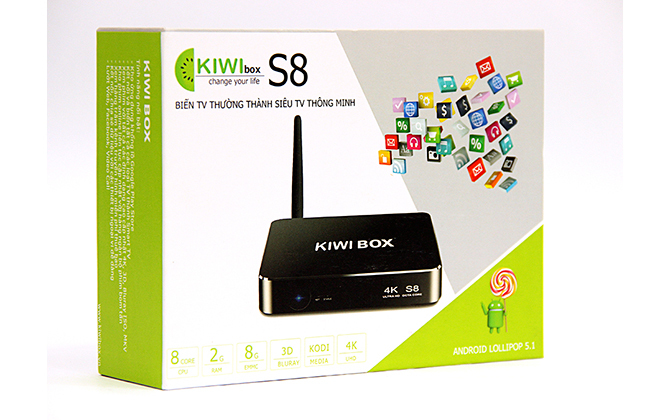 Android Tivi Box KiwiBox S8