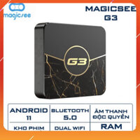 Android Tivi Box Magicsee G3 - Ram 2GB, Rom 16GB, Amlogic S905W2 -  Android 11 - Bảo hành 1 năm - ngày hội siêu sale