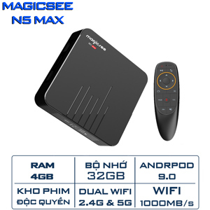 Android Tivi Box Magicsee N5 Max - 4GB RAM
