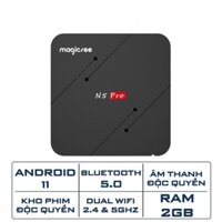 Android tivi box Magicsee N5 pro 2023 - Android 11 - Ram 2GB - Chip S905W2