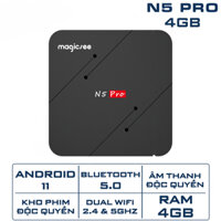 Android Tivi Box Magicsee N5 Max - Ram 4GB, Rom 32Gb, Android 9.0