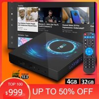 Android tivi box T95 4BG ram 32GB rom phiên bản android 10.0 bluetooth 5.0 băng tần wifi kép bảo hành 1 năm