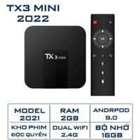 Android Tivi Box Tx3 Mini 2022 Android 9 CPU S905W Ram 2GB, Rom 16GB