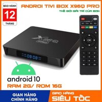 Android tivi box X96Q Pro 4K RAm 2G bộ nhớ trong 16G android 10 có cổng quang, xem truyền hình, phim bom tấn