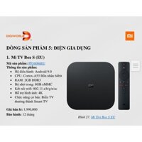 Android Tivi Box Xiaomi Mibox S 4K Global Quốc Tế - Hàng Chính Hãng