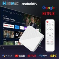 Android TV Box H96 Max Hệ Điều Hành ATV 14 , Kèm Điều Khiển Giọng Nói, Wifi Kép và Bluetooth