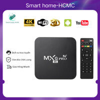 Android TV Box MXQ PRO, Hộp giải mã TV Internet Tiếng Việt WIFI 5G độ phân giải 4K 8+128G