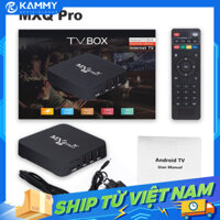 Android TV Box Mxq Pro Ram 8+128G Smart Tivi Box 4K Wifi 5G Android 11 xem truyền hình 100 kênh miễn phí, xem Youtube