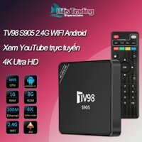 Android TV Box TV98 S905 4K HD 2.4GWIFI Android 12 Internet TV, Sử dụng vĩnh viễn, xem YouTube Phim trực tuyến vv.