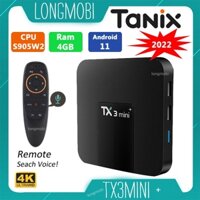 Android Tv Box Tx3Mini + Ram 2GB/4GB S905W2 Ram 2GB/4GB Android 11 Cài Sẵn Ứng Dụng