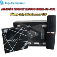 Android TV Box TX90 Pro Ram 4G - 32G kết nối Bluetooth,Xem youtube...
